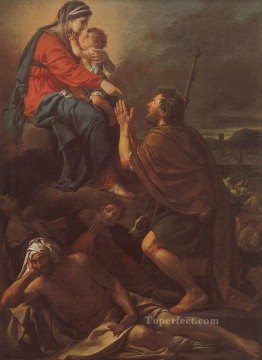  David Oil Painting - saint roch cgf Neoclassicism Jacques Louis David